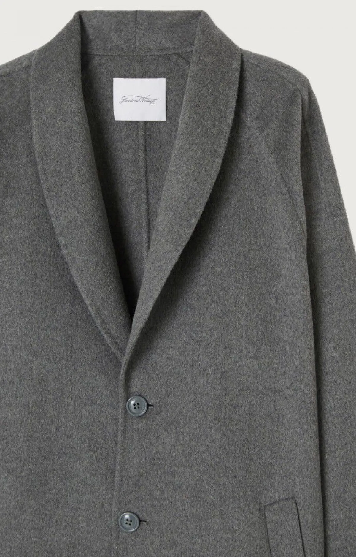 American Vintage Men'S Coat Dadoulove Charcoal Melange Best Sale