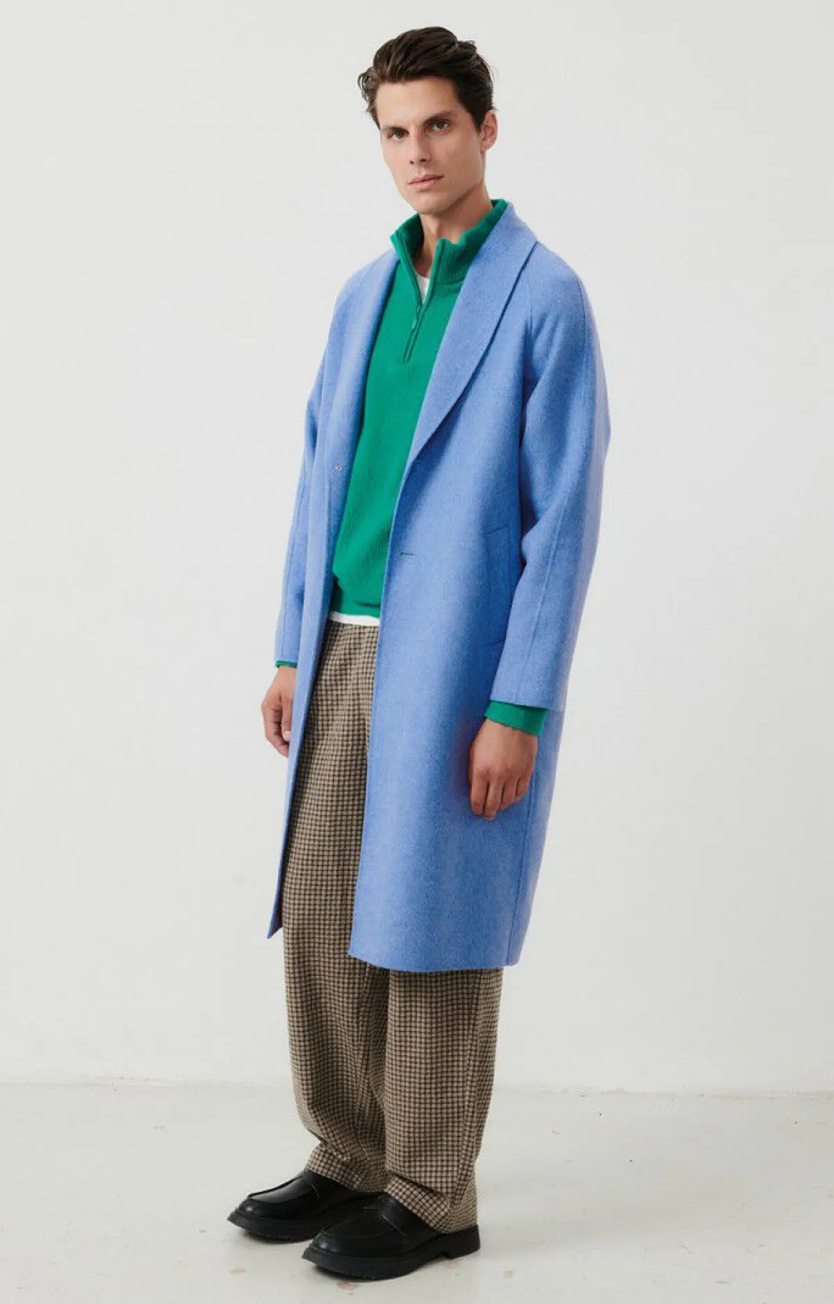 American Vintage Men'S Coat Dadoulove Lake Melange Discount