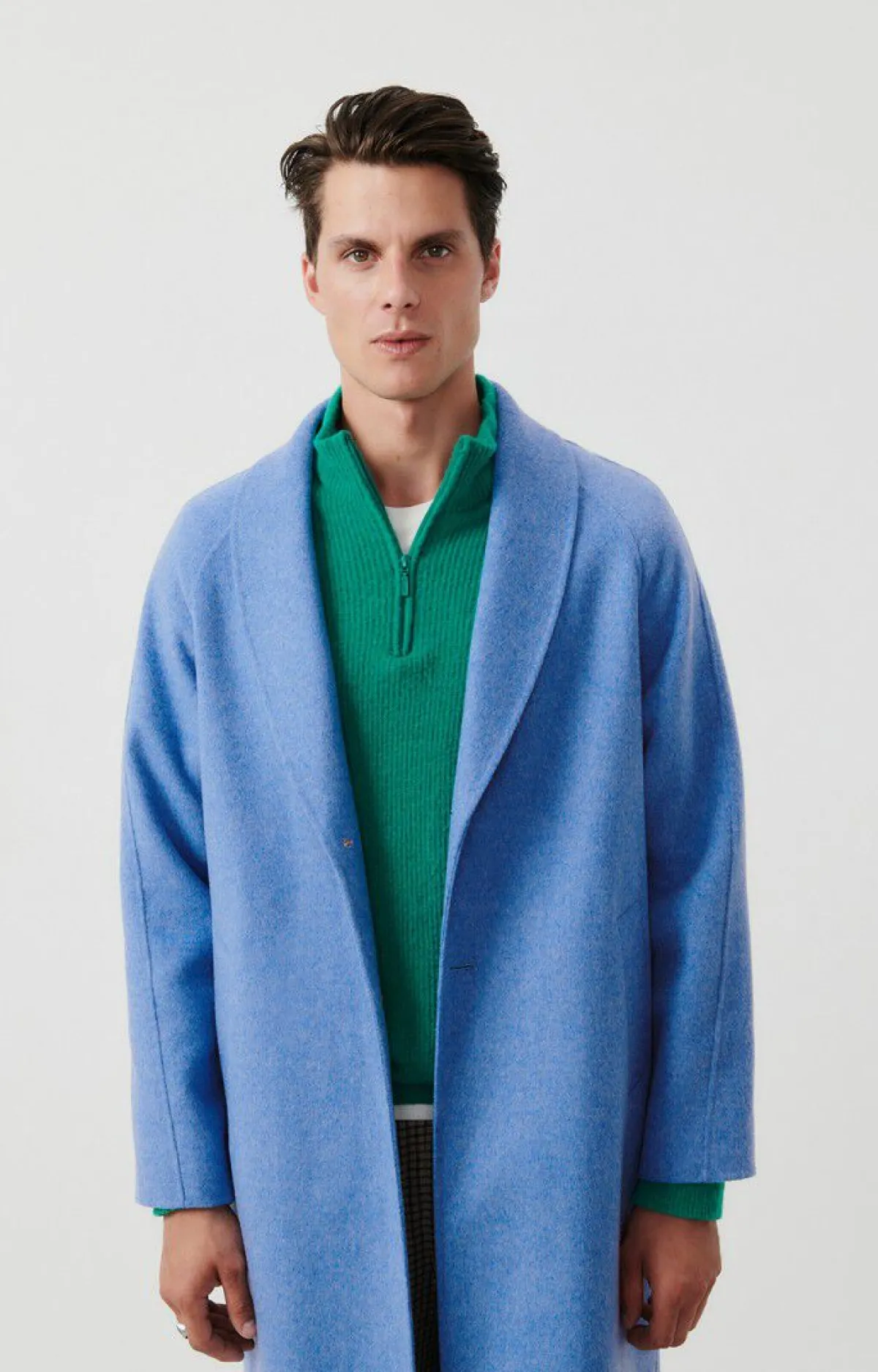 American Vintage Men'S Coat Dadoulove Lake Melange Discount