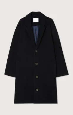 American Vintage Men'S Coat Erocity Navy Melange Cheap