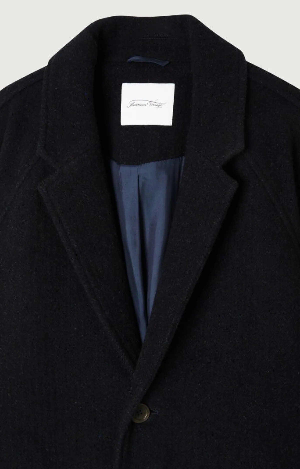 American Vintage Men'S Coat Erocity Navy Melange Cheap