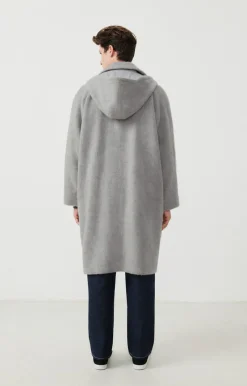American Vintage Men'S Coat Roly Cloud Melange Discount