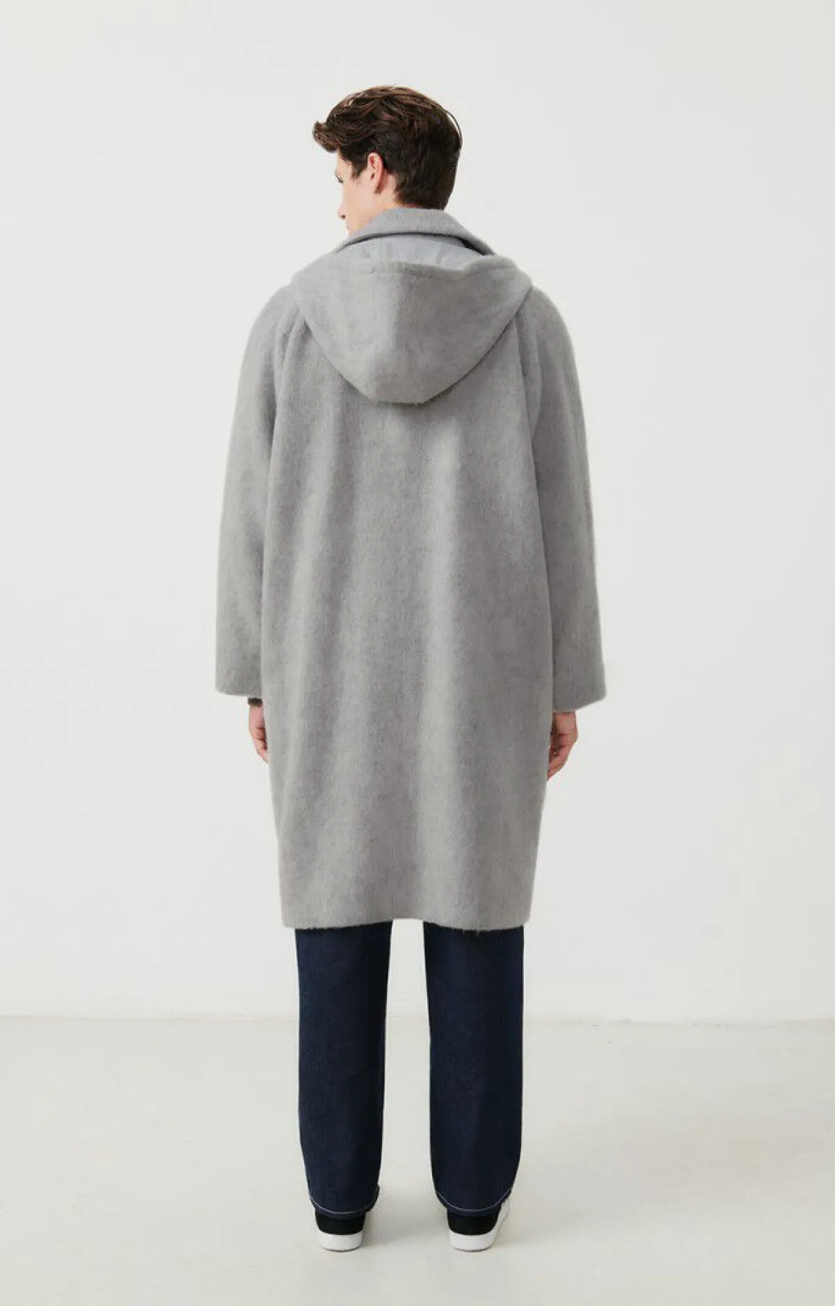 American Vintage Men'S Coat Roly Cloud Melange Discount