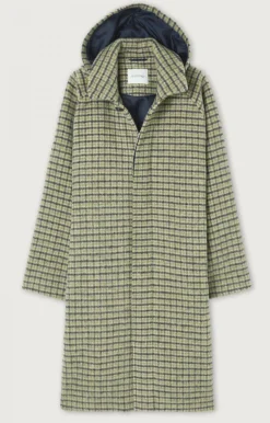 American Vintage Men'S Coat Wabistreet Conifer Checks Flash Sale