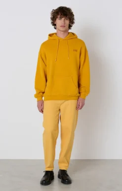 American Vintage Men'S Hoodie Izubird Vintage Mustard Hot