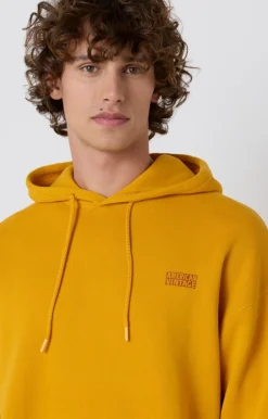 American Vintage Men'S Hoodie Izubird Vintage Mustard Hot