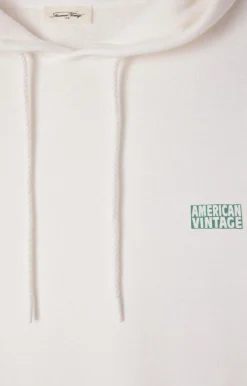 American Vintage Men'S Hoodie Izubird Vintage Milk Flash Sale