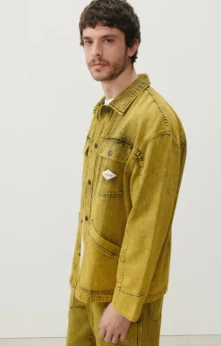 American Vintage Men'S Jacket Blinewood Yellow Overdye Hot
