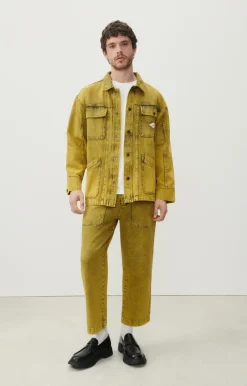 American Vintage Men'S Jacket Blinewood Yellow Overdye Hot