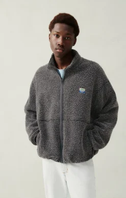 American Vintage Men'S Jacket Hoktown Charcoal Melange Cheap