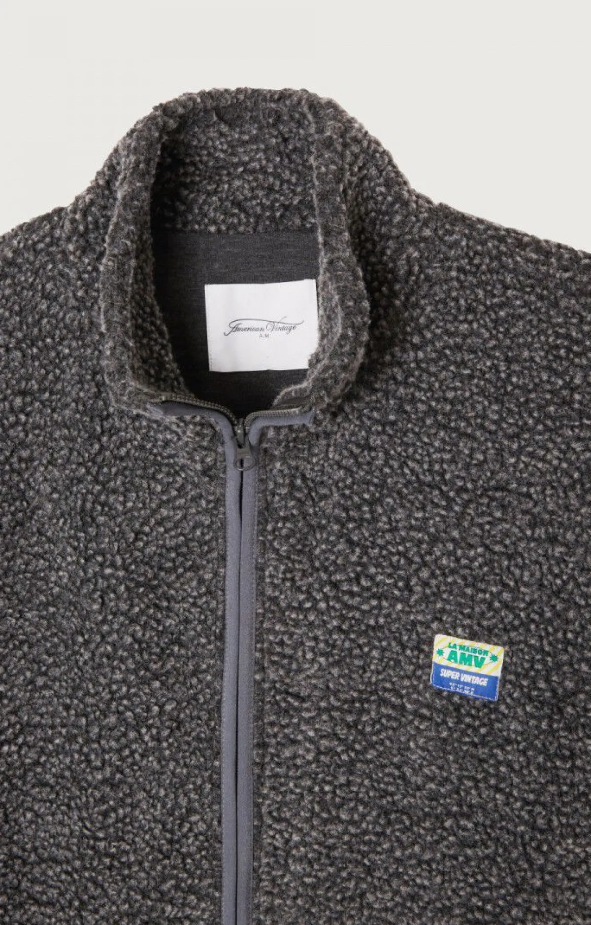 American Vintage Men'S Jacket Hoktown Charcoal Melange Cheap