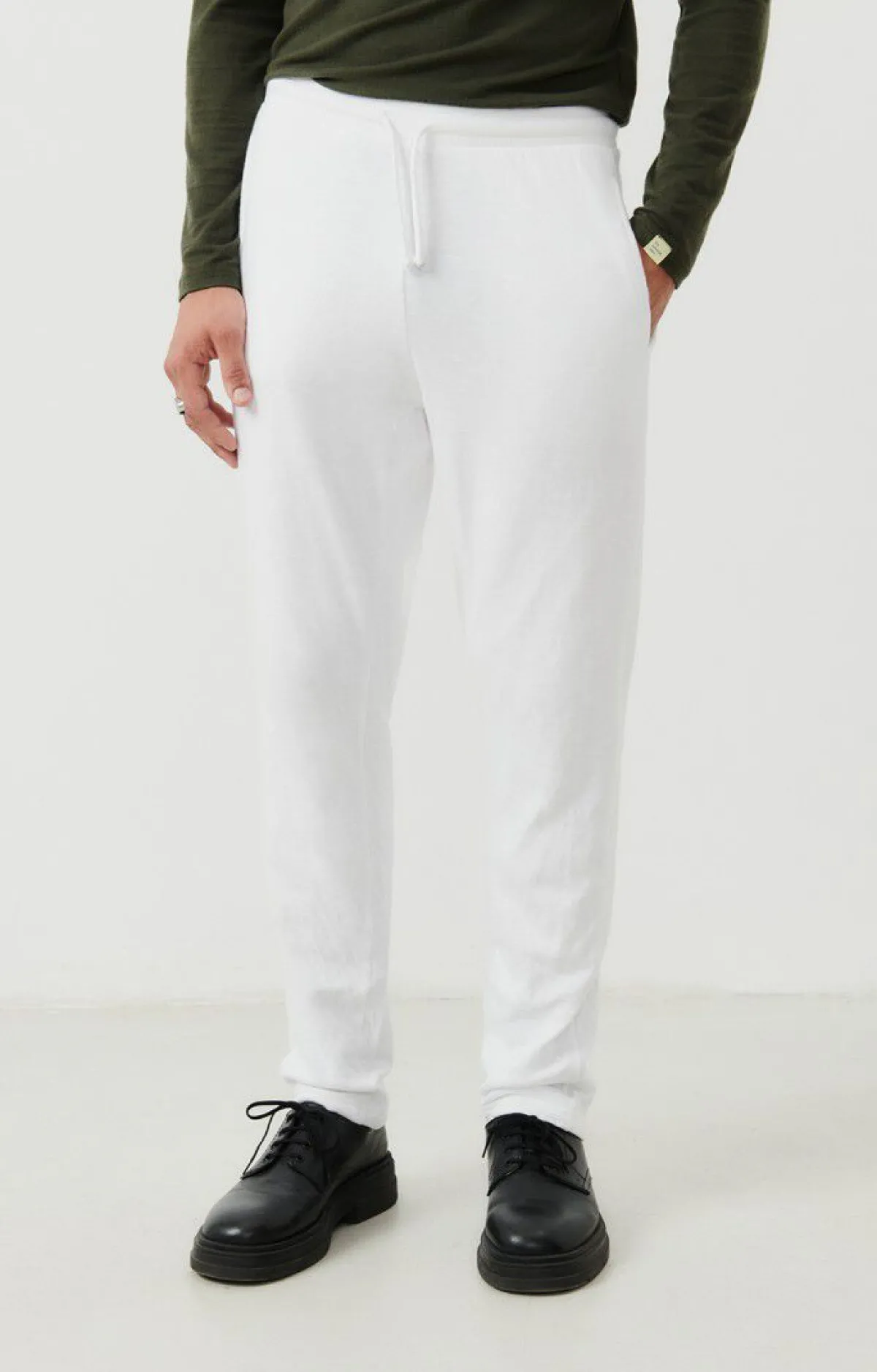 American Vintage Men'S Joggers Slycity White Flash Sale