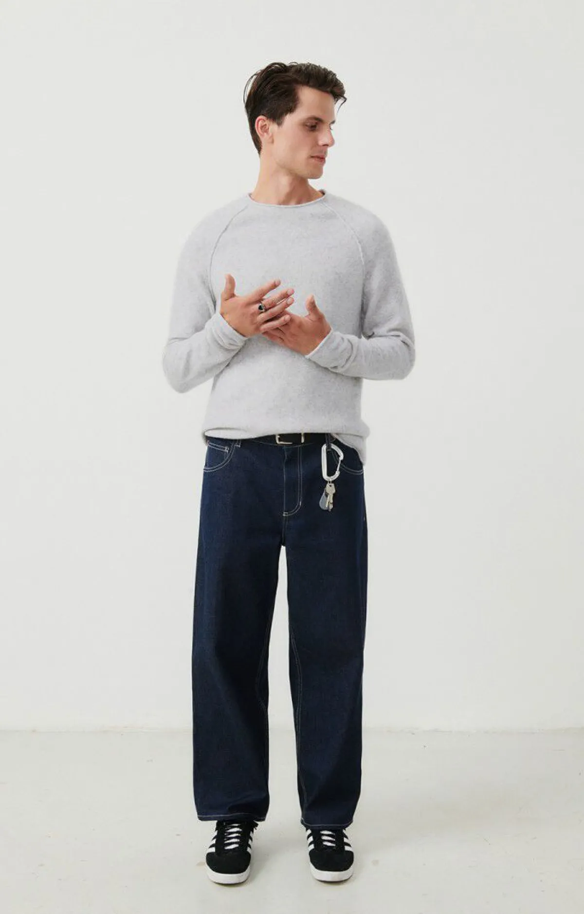 American Vintage Men'S Jumper Damsville Heather Grey Sale