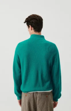 American Vintage Men'S Jumper Damsville Chlorophyll Melange Hot