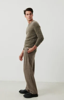 American Vintage Men'S Jumper Dazington Khaki Grey Multimelange Flash Sale