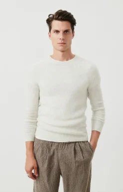 American Vintage Men'S Jumper Dazington Ecru Multimelange Discount