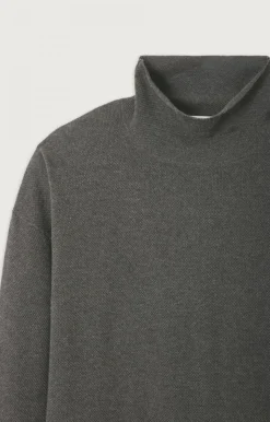 American Vintage Men'S Jumper Marcel Charcoal Melange Outlet