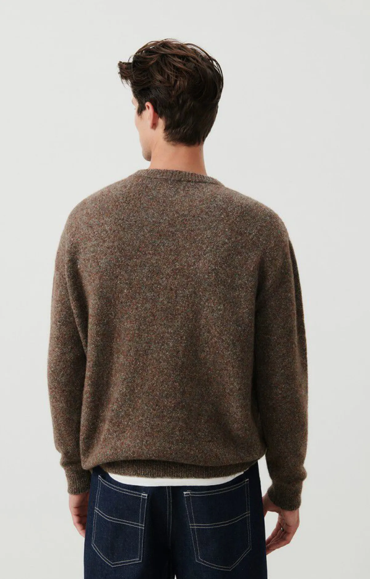 American Vintage Men'S Jumper Pyatury Brown Multimelange Online