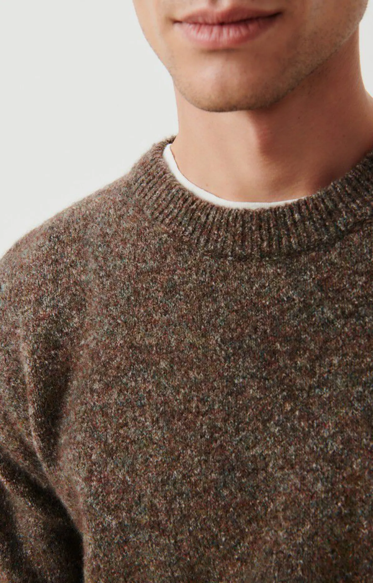 American Vintage Men'S Jumper Pyatury Brown Multimelange Online