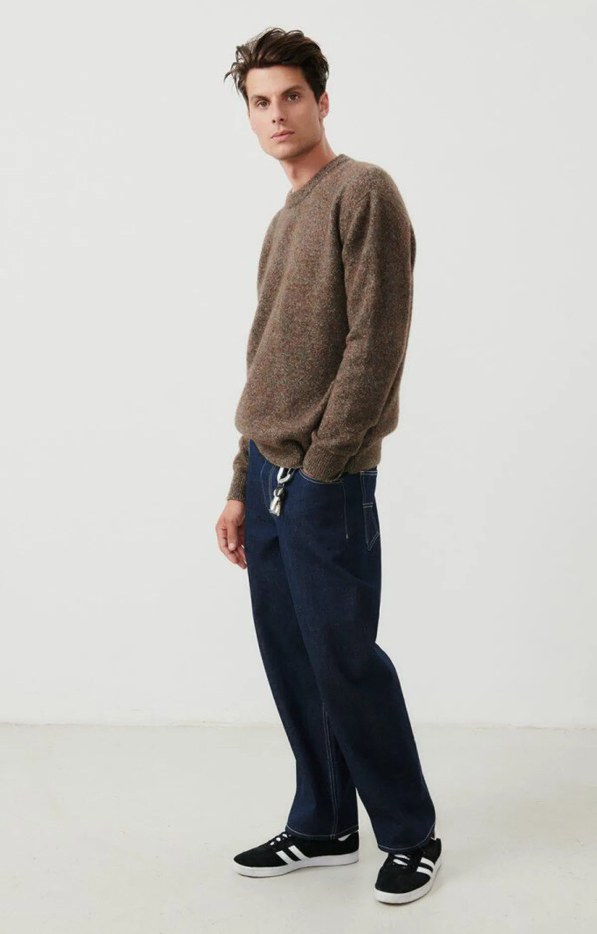 American Vintage Men'S Jumper Pyatury Brown Multimelange Online