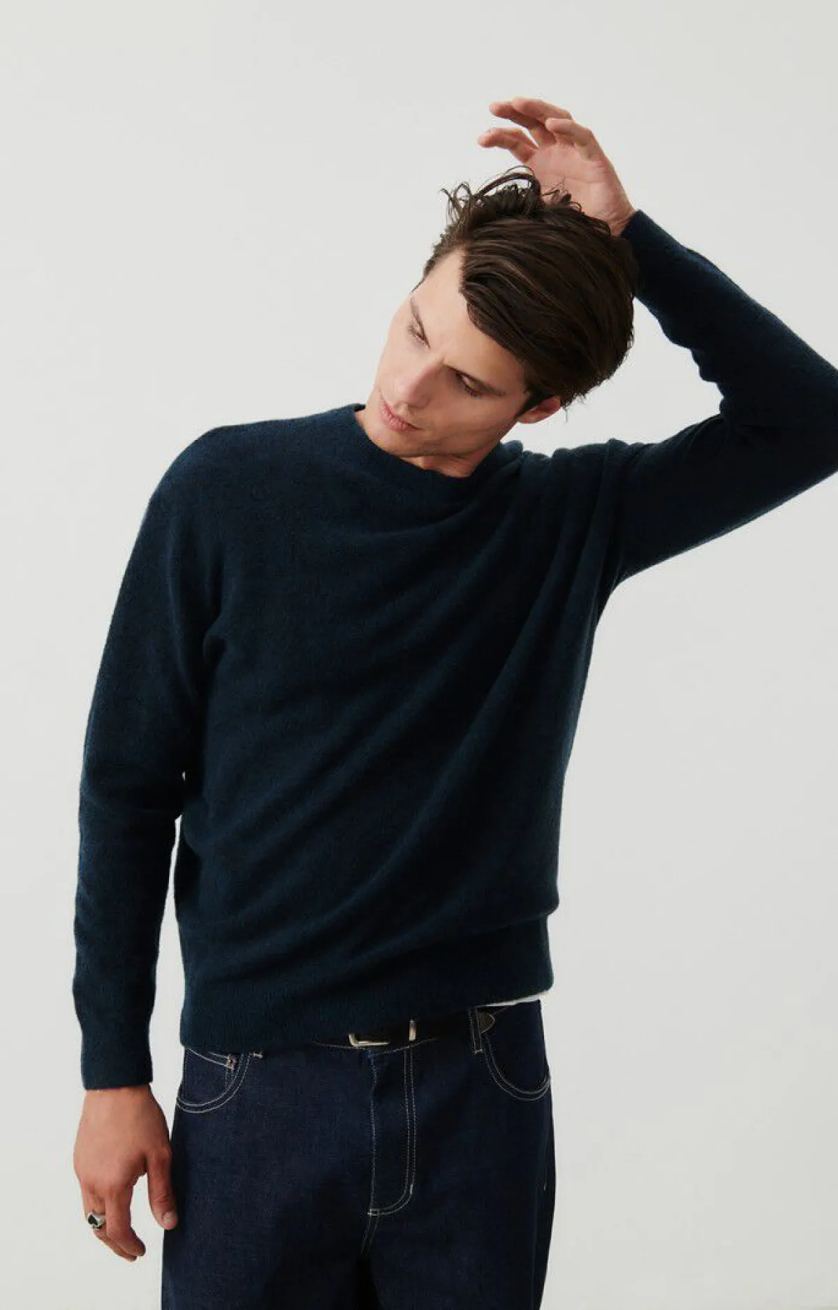 American Vintage Men'S Jumper Razpark Abysse Melange Fashion