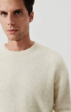 American Vintage Men'S Jumper Razpark Ecru Multimelange Discount