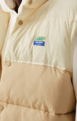 American Vintage Men'S Padded Jacket Zotcity Cream Store