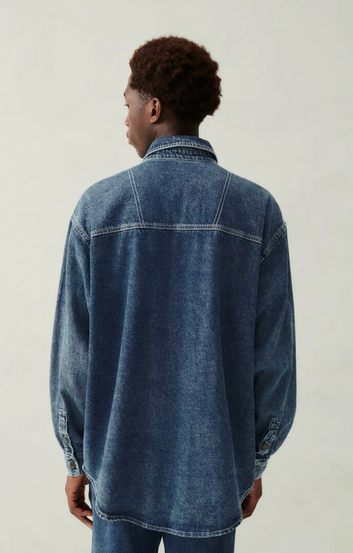 American Vintage Men'S Shirt Astury Stone Store