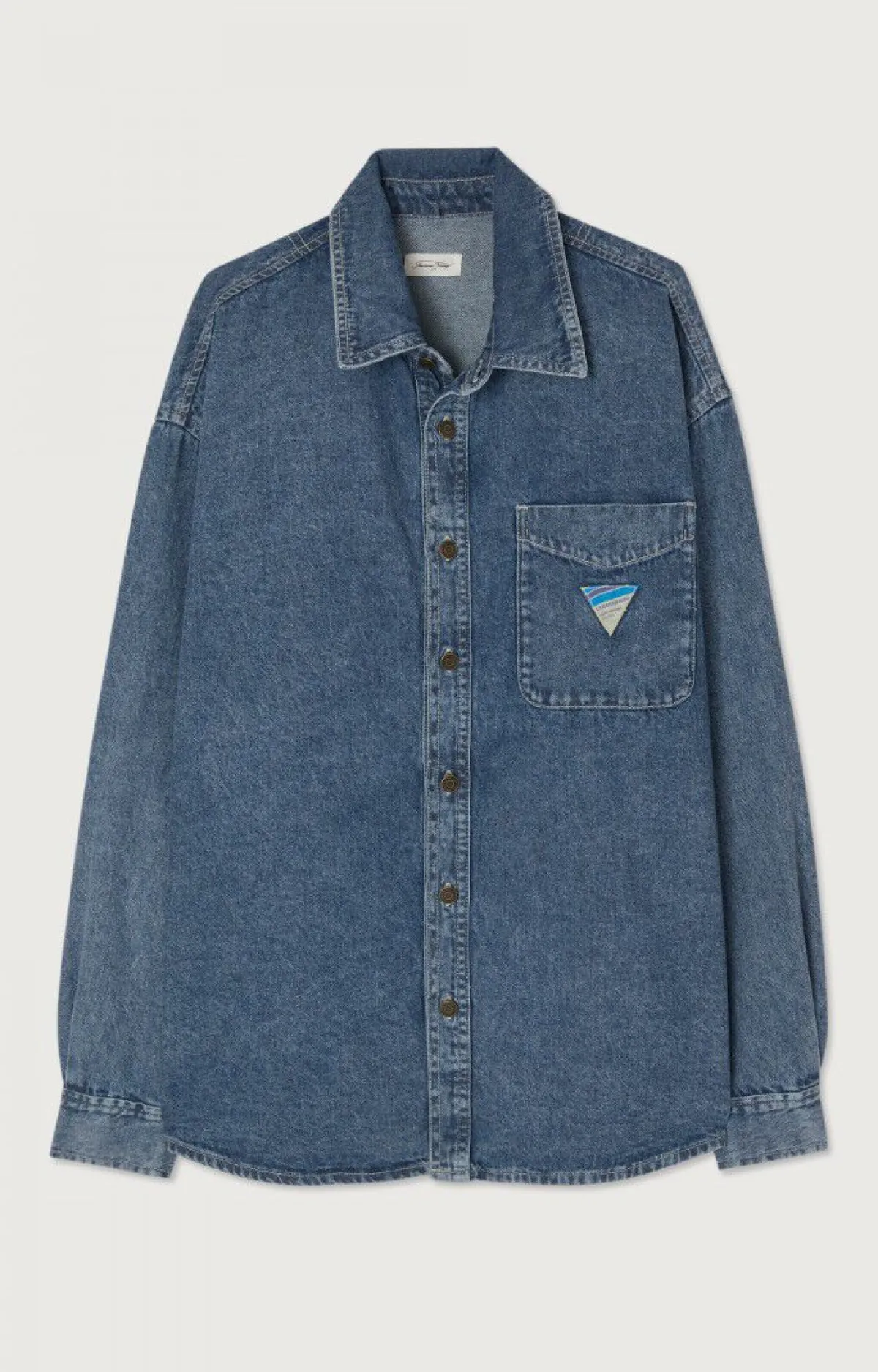 American Vintage Men'S Shirt Astury Stone Store