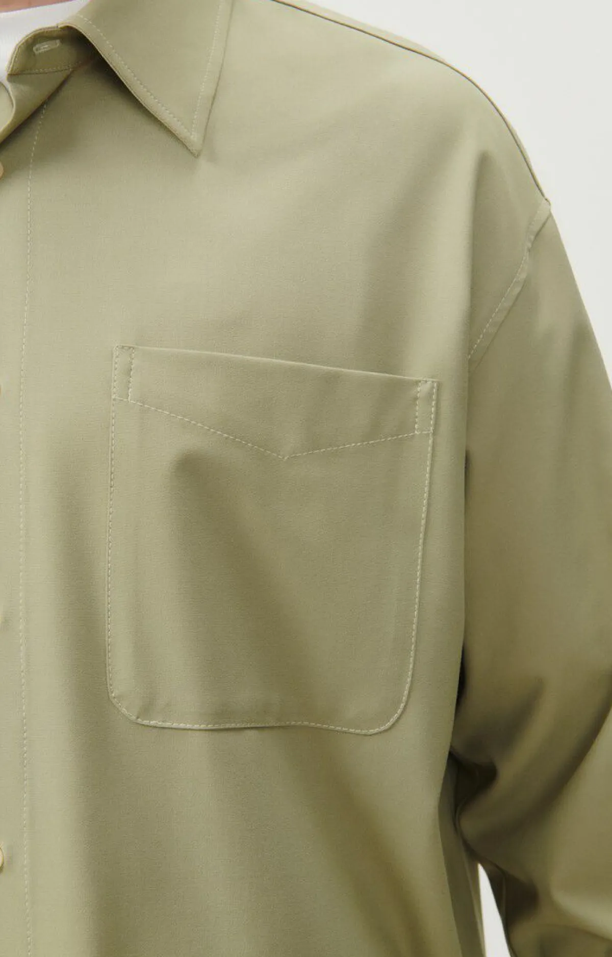 American Vintage Men'S Shirt Kabird Leaven Cheap