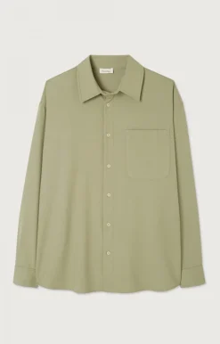 American Vintage Men'S Shirt Kabird Leaven Cheap