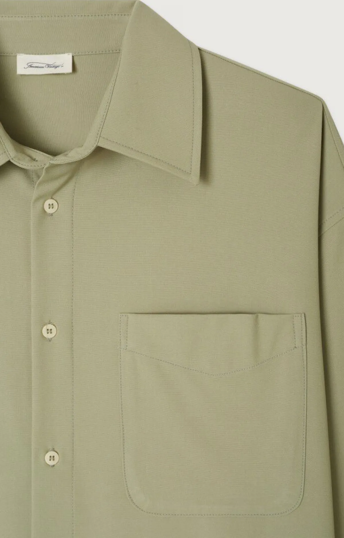 American Vintage Men'S Shirt Kabird Leaven Cheap