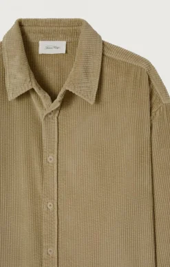 American Vintage Men'S Shirt Padow Vintage Oat Online