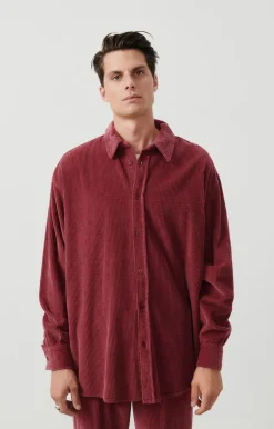 American Vintage Men'S Shirt Padow Canneberge Vintage Cheap