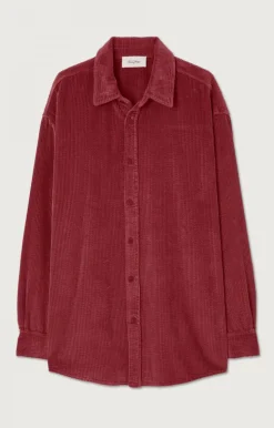 American Vintage Men'S Shirt Padow Canneberge Vintage Cheap
