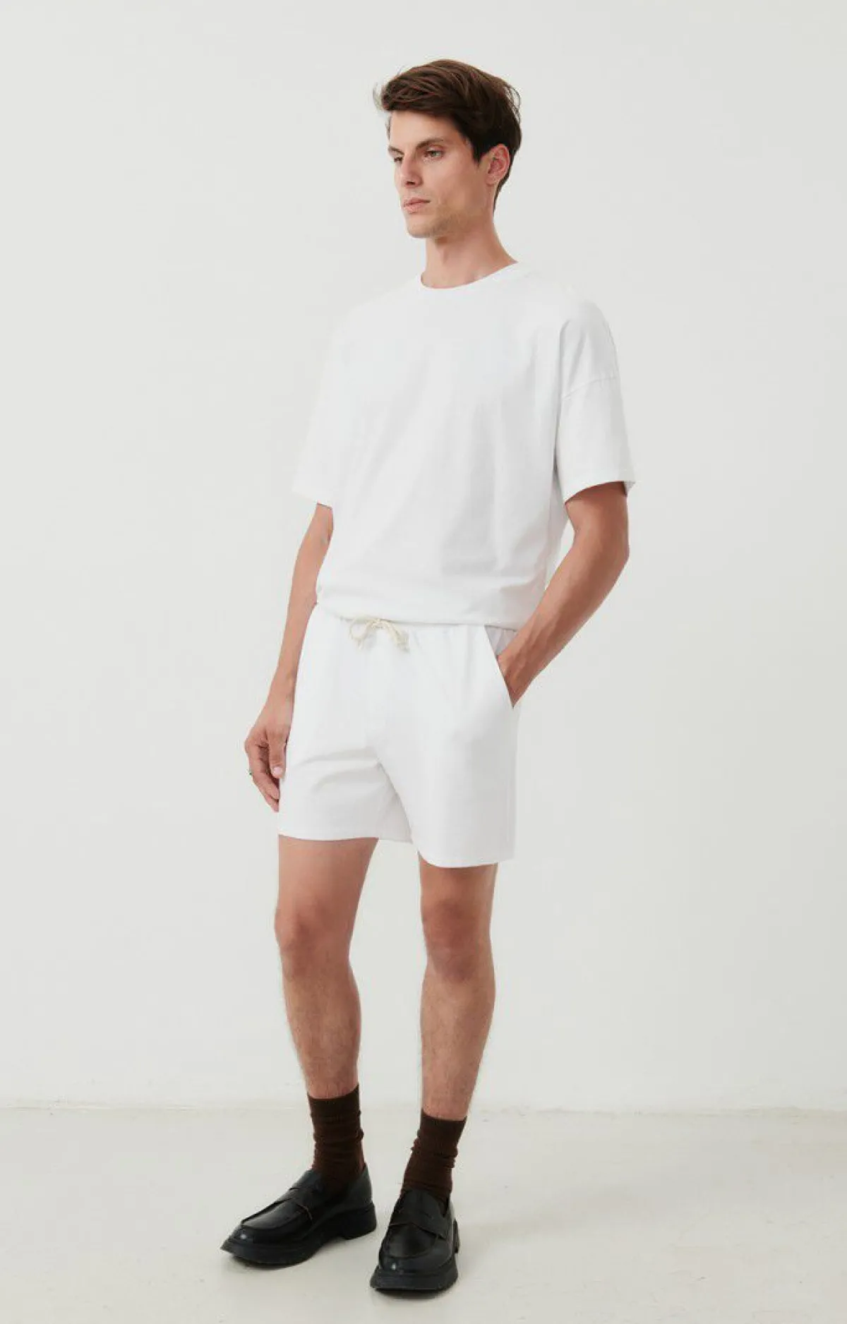 American Vintage Men'S Shorts Fizvalley White Fashion