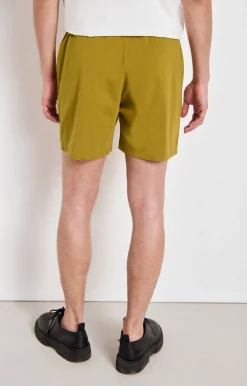 American Vintage Men'S Shorts Fizvalley Vintage Saffron Sale