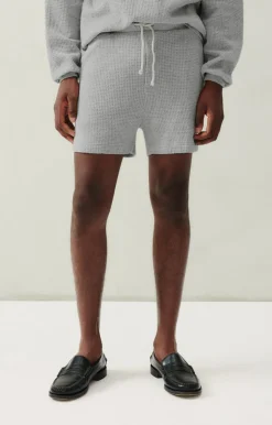 American Vintage Men'S Shorts Koukoubay Heather Grey Discount