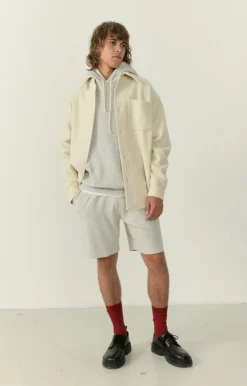 American Vintage Men'S Shorts Yatcastle Heather Grey Shop