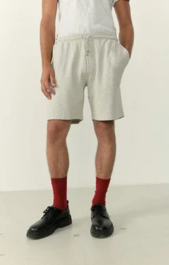 American Vintage Men'S Shorts Yatcastle Heather Grey Shop