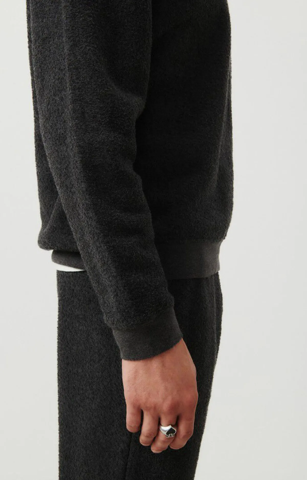 American Vintage Men'S Sweatshirt Bobypark Charcoal Melange Store