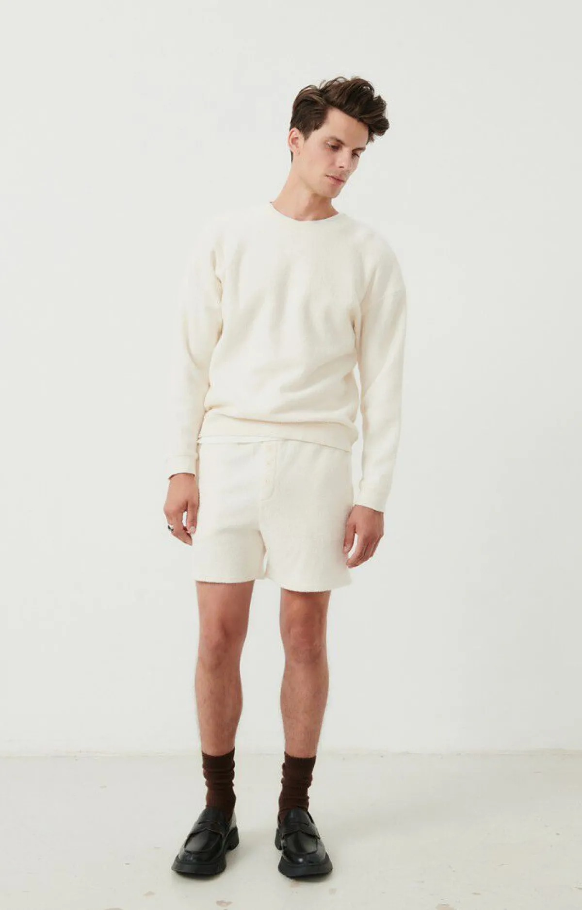 American Vintage Men'S Sweatshirt Bobypark Ecru Shop