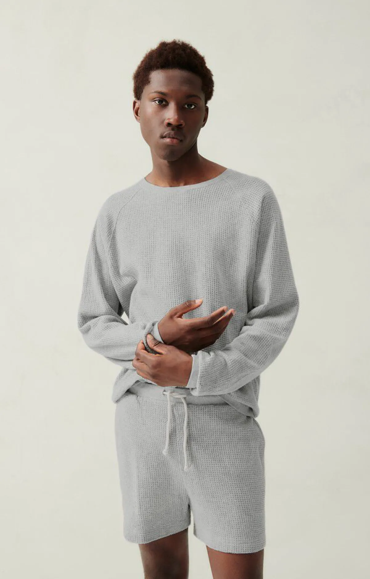American Vintage Men'S Sweatshirt Koukoubay Heather Grey New