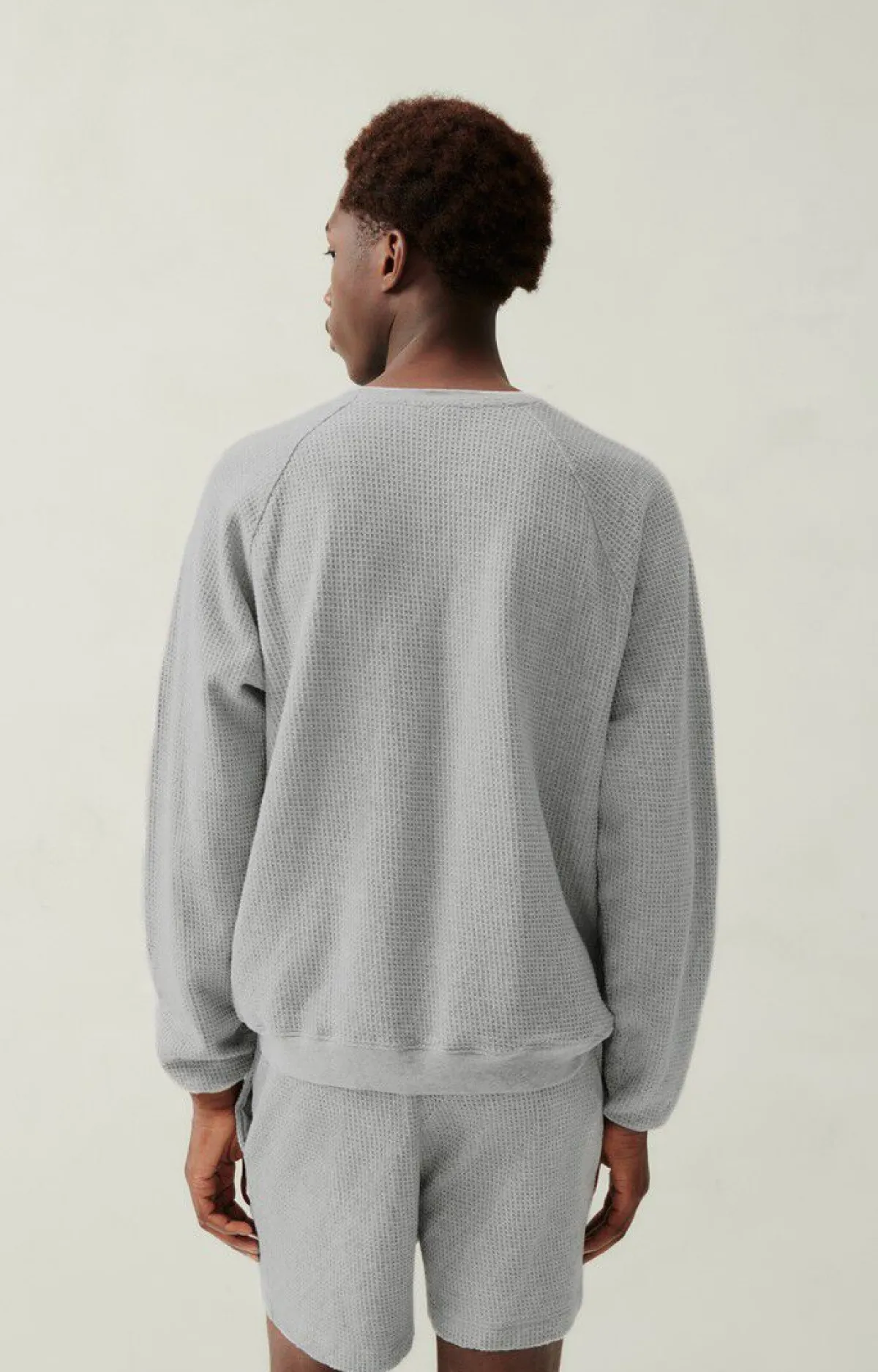 American Vintage Men'S Sweatshirt Koukoubay Heather Grey New