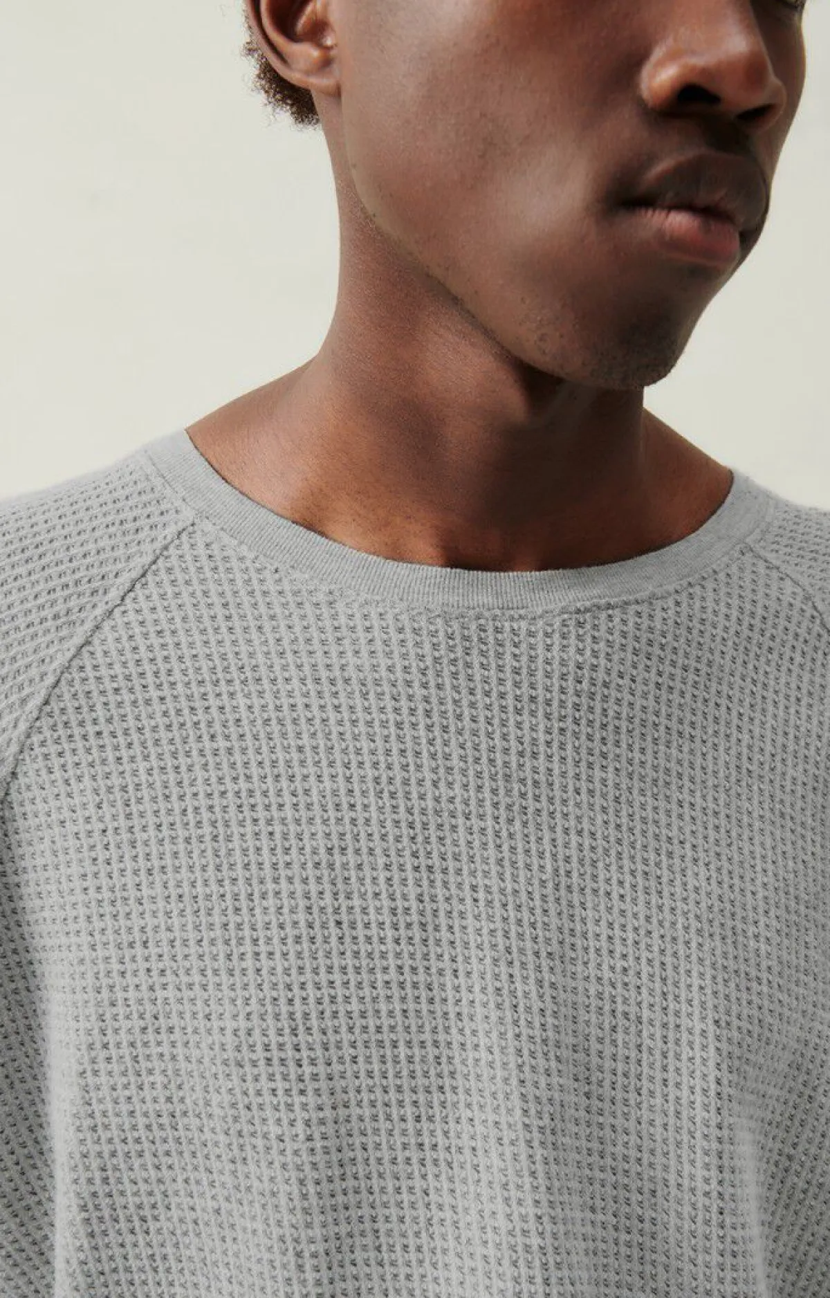 American Vintage Men'S Sweatshirt Koukoubay Heather Grey New