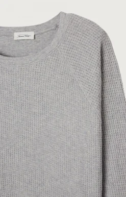 American Vintage Men'S Sweatshirt Koukoubay Heather Grey New