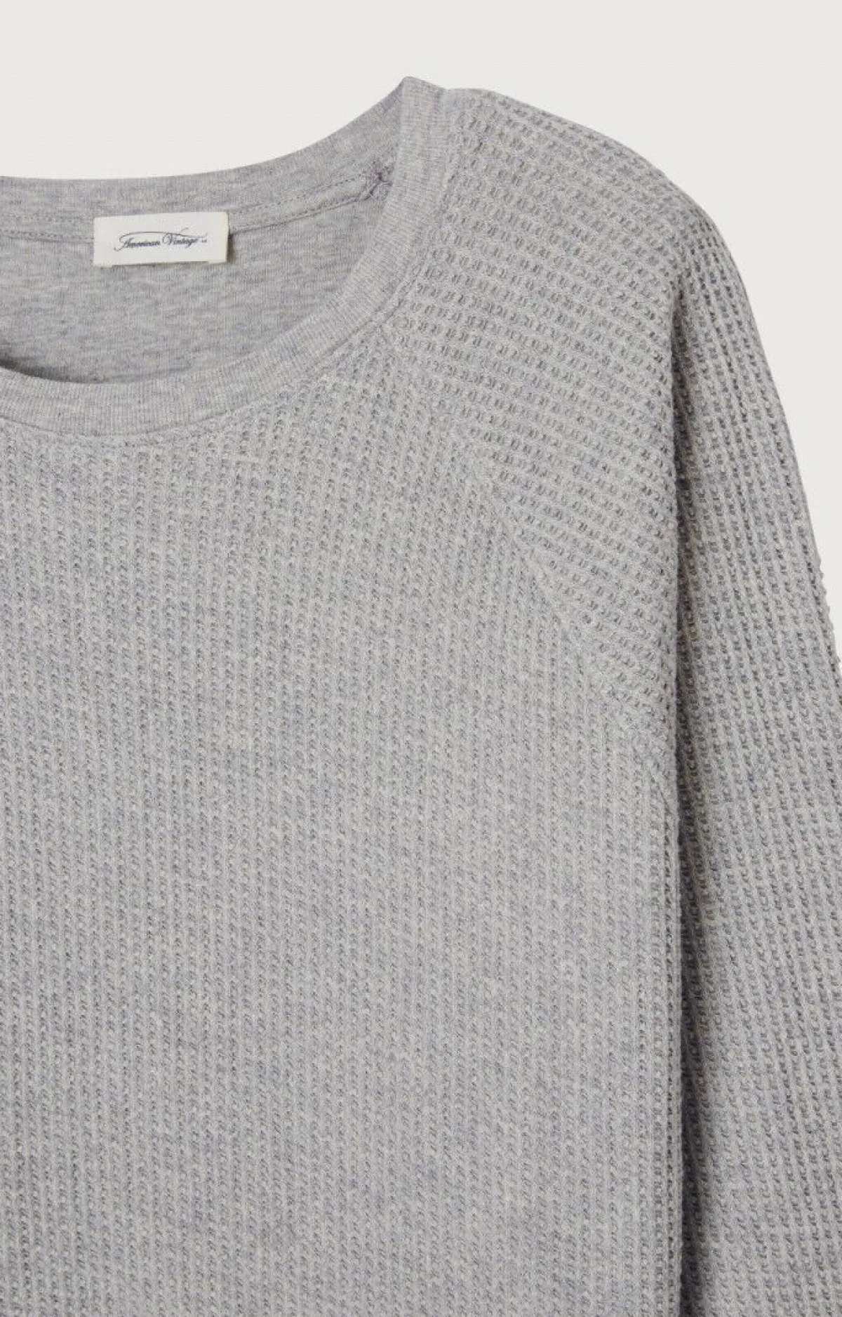 American Vintage Men'S Sweatshirt Koukoubay Heather Grey New