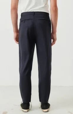 American Vintage Men'S Trousers Tabinsville Navy Melange Online