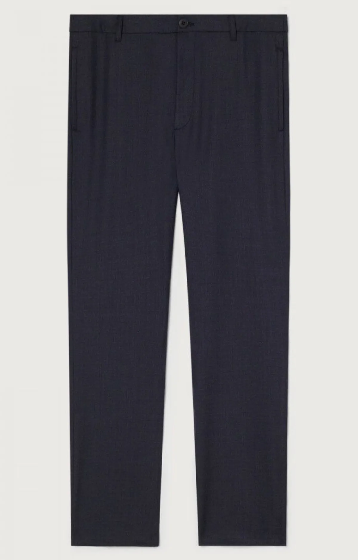 American Vintage Men'S Trousers Tabinsville Navy Melange New
