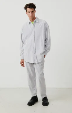American Vintage Men'S Trouserspadow Vintage Silver Fashion